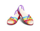 Crocs Huarache Mini Wedge Women Multi Geranium