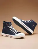 US Polo Men Vlair Navy Classics Mid Top Sneakers