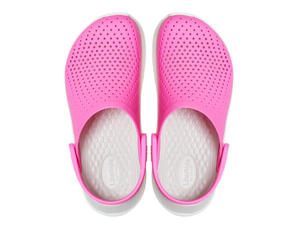 Crocs LiteRide Clog Electric Pink Almost White - Image 3