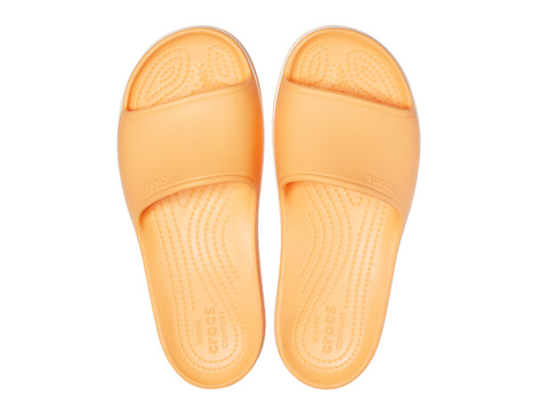 Crocs Crocband Platform Slide Cantaloupe White - Image 3