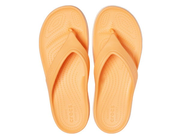 Crocs Crocband Platform Flip Cantaloupe White - Image 3