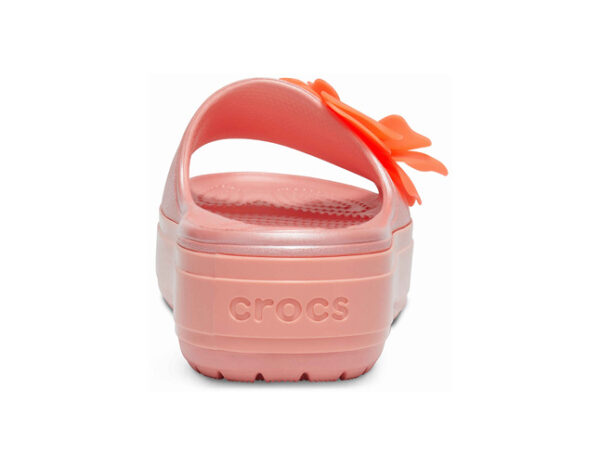 Crocs Crocband Platform Vivid Blooms Slide Melon - Image 4