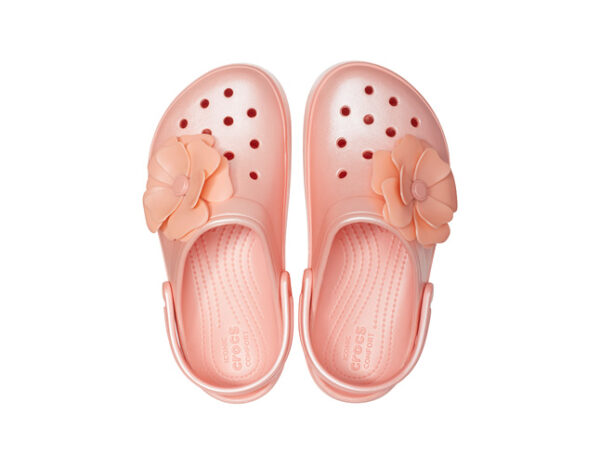 Crocs Crocband Platform Vivid Blooms Clog Melon - Image 3