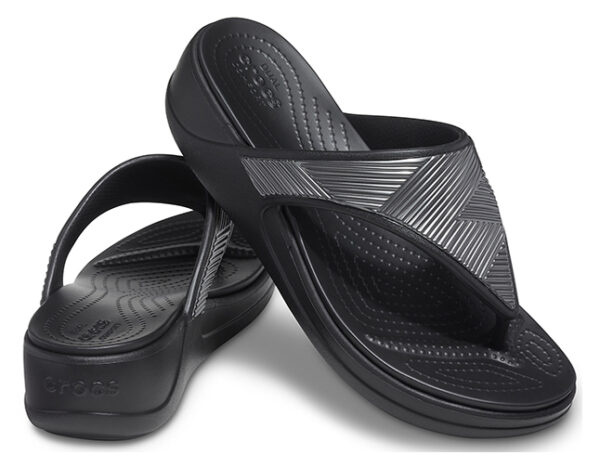 Crocs Monterey Metallic Wedge Flip - Image 4