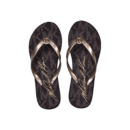 Michael Kors Lilo Wedge Flip Flop Women Black/Gold