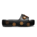 Crocs Crocband Platform Metallic Blooms Black