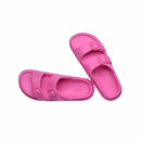 Pull&Bear Rubberized Sandal With Buckles Slide Pink