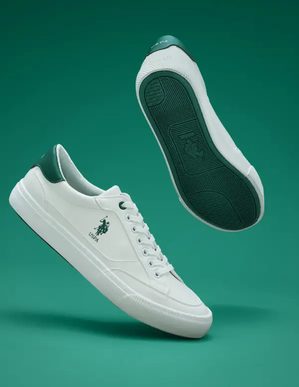 US Polo Men Solid Olivier Sneakers - Image 5