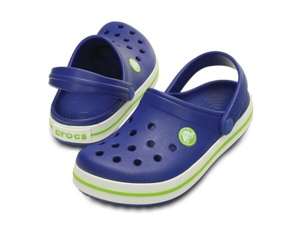 Crocs Crocband Kids Cerulean Blue/Volt Green - Image 4