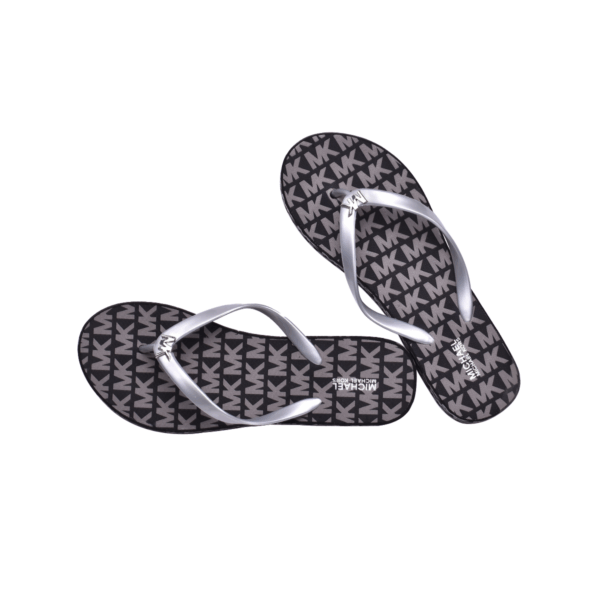 Michael Kors Lilo Wedge Flip Flop Women Black/Silver - Image 2