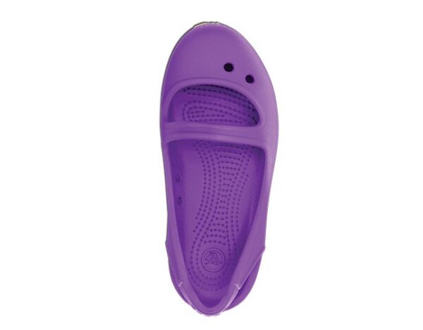Crocs Retro Mary Jane Girls Neon Purple Surf - Image 3