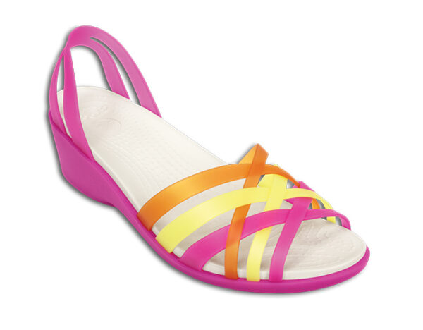 Crocs Huarache Mini Wedge Women Fuchsia/Grapefruit - Image 2
