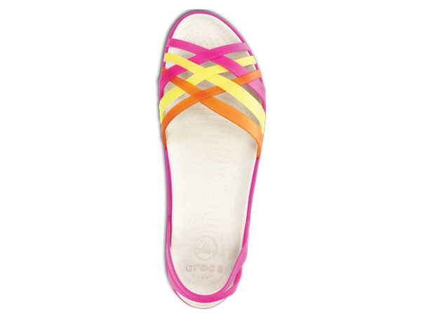 Crocs Huarache Mini Wedge Women Fuchsia/Grapefruit - Image 3