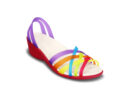 Crocs Huarache Mini Wedge Women Multi Geranium