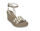 Crocs Leigh Graphic Wedge Mushroom White