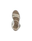 Crocs Leigh Graphic Wedge Mushroom White