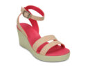 Crocs Leigh Graphic Wedge Melon Stucco