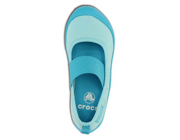 Crocs Duet Busy Day Mary Jane Children's Ice Blue Surf - Image 3
