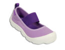 Crocs Duet Busy Day Mary Jane Children's Iris Neon Purple