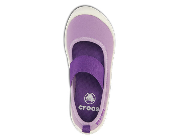 Crocs Duet Busy Day Mary Jane Children's Iris Neon Purple - Image 3