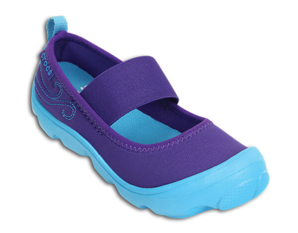 Crocs Duet Busy Day Mary Jane Children's Ultraviolet Electric Blue - Image 2