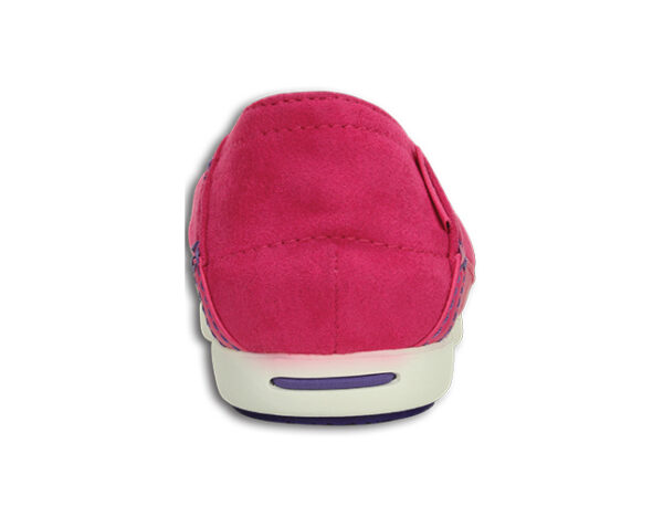 Crocs Stretch Sole Microsuede Flat Candy Pink White - Image 4