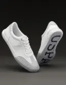US Polo Men Round Toe Solid Gain Sneakers White