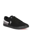 US Polo Men Contrast Stripe Canvas Clarkin Sneakers Black