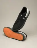 US Polo Men Contrast Stripe Canvas Clarkin Sneakers Black