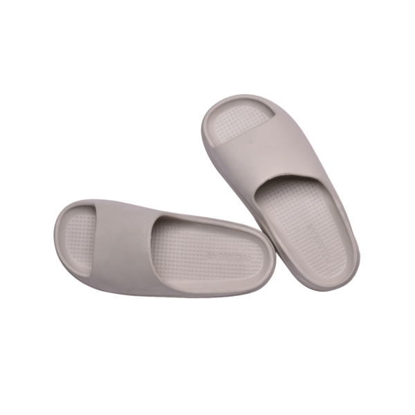 Pull&Bear Rubberized chunky slide Ecru - Image 5