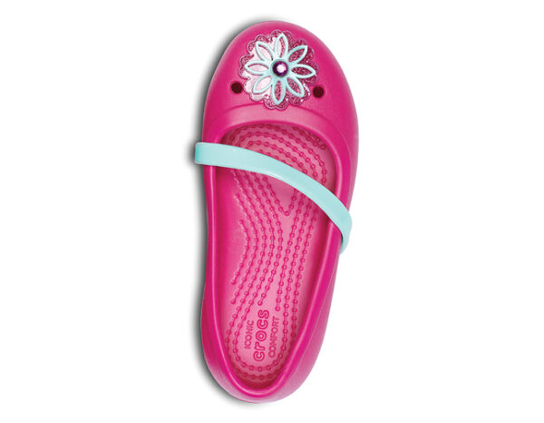 Crocs Lina Flat Kids Candy Pink - Image 4