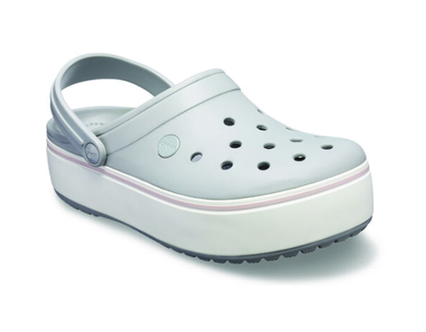 Crocs Crocband Platform Clog Light Grey Rose - Image 2