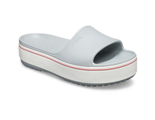 Crocs Crocband Platform Slide Light Grey Rose - Image 2