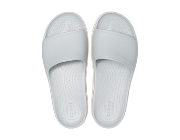Crocs Crocband Platform Slide Light Grey Rose - Image 3