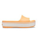 Crocs Crocband Platform Slide Cantaloupe White