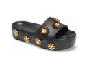 Crocs Crocband Platform Metallic Blooms Black