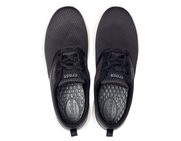 Crocs LiteRide Mesh Lace Women Black White - Image 3