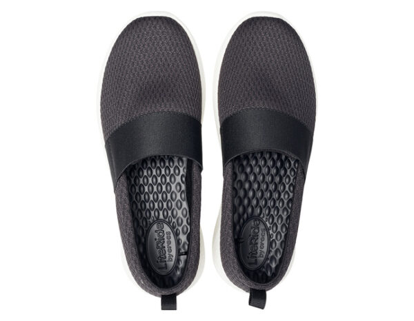 Crocs LiteRide Mesh Slip On Black White - Image 3