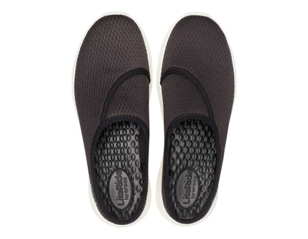 Crocs LiteRide Mesh Mule Women Black White - Image 3