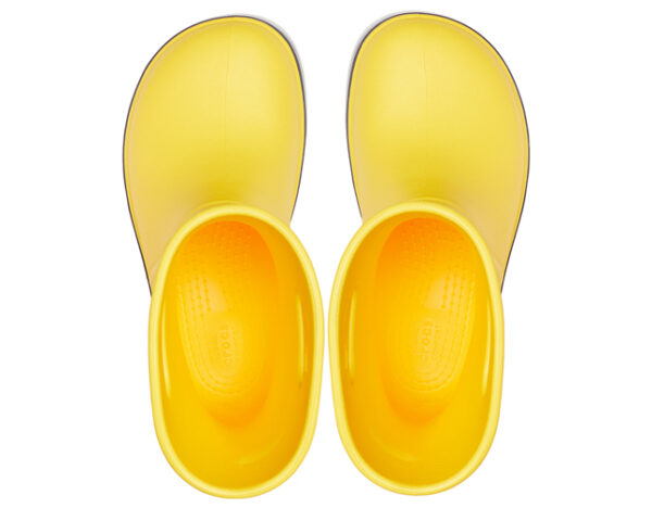 Crocs Crocband Rain Boot Kids Yellow Navy - Image 3