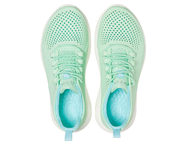 Crocs LiteRide Pacer Kids Neo Mint White - Image 3