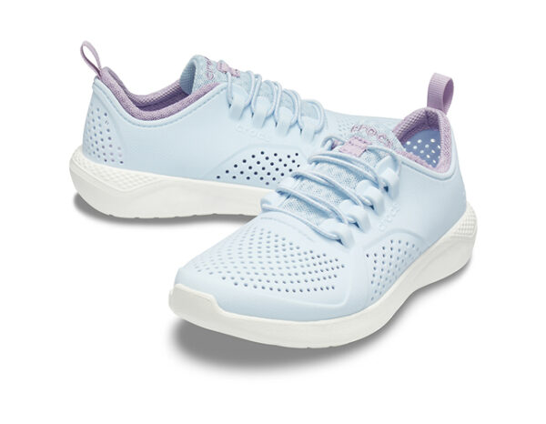 Crocs LiteRide Pacer Kids Mineral Blue White - Image 4