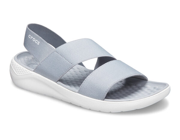 Crocs LiteRide Stretch Sandal Light Grey White - Image 3