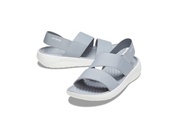 Crocs LiteRide Stretch Sandal Light Grey White - Image 5