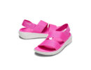 Crocs LiteRide Stretch Sandal Electric Pink Almost White