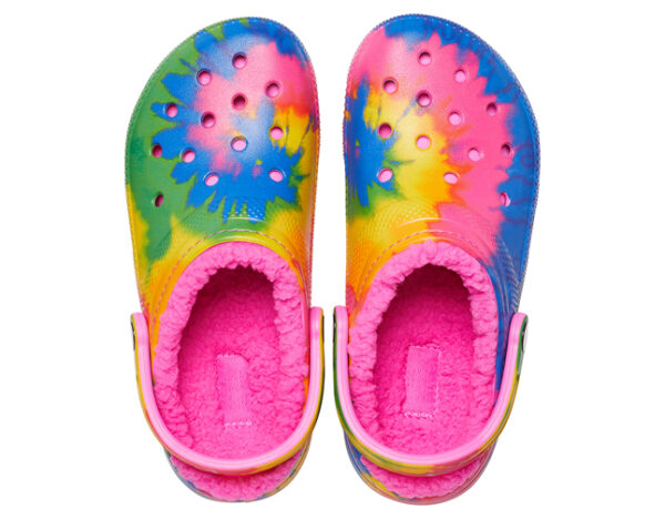 Crocs Classic Lined Tie Dye Clog - Image 3