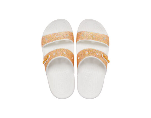 Classic Crocs Glitter Sandal Orange Sorbet Glitter - Image 3
