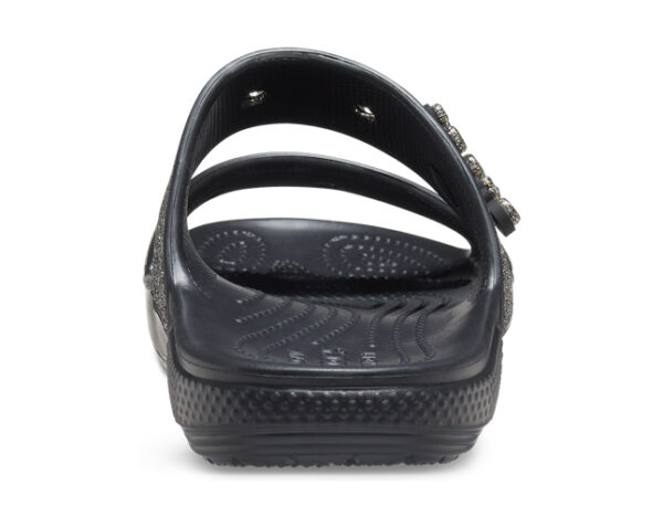 Crocs Classic Glitter II Sandal Black gold - Image 5