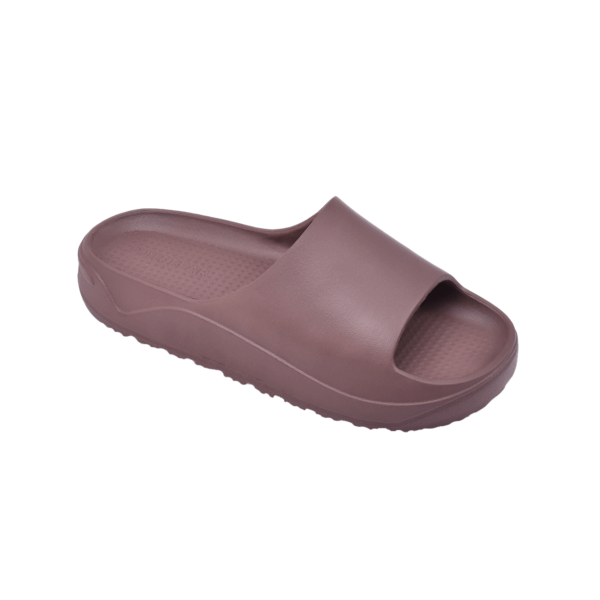 Pull&Bear Rubberized chunky Slide Brown - Image 3