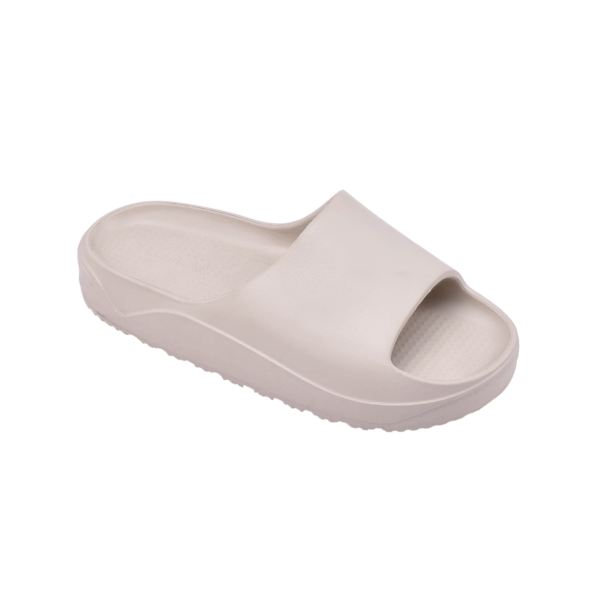 Pull&Bear Rubberized chunky slide Ecru - Image 2